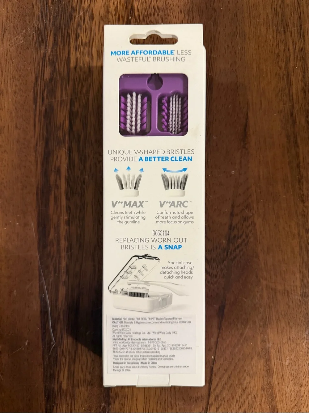V-Eco Toothbrush Set — Pink, Black, Purple, Cream